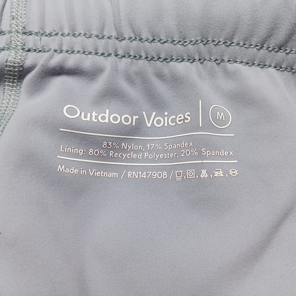 Outdoor Voices Relay Shorts Womens Medium Blue Good 2-in-1 Running Athletic - Picture 4 of 7